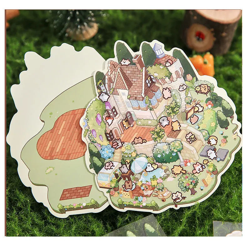 Miniature Scene 3D: Green Castle/Animal Farm/Cute Party/Happy Paradise